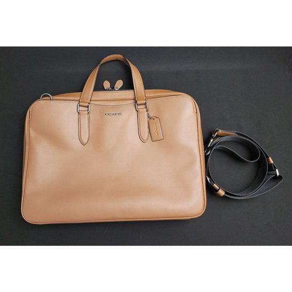 *SOLD* Coach Graham Slim Brief Laptop Bag Suitcase Leather LIKE NEW - Picture 2 of 12